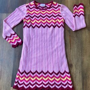 Hanna Chevron Sweater Dress (Size 130- US Size 8)